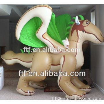 Keen inflatable toys stuffed green dragon